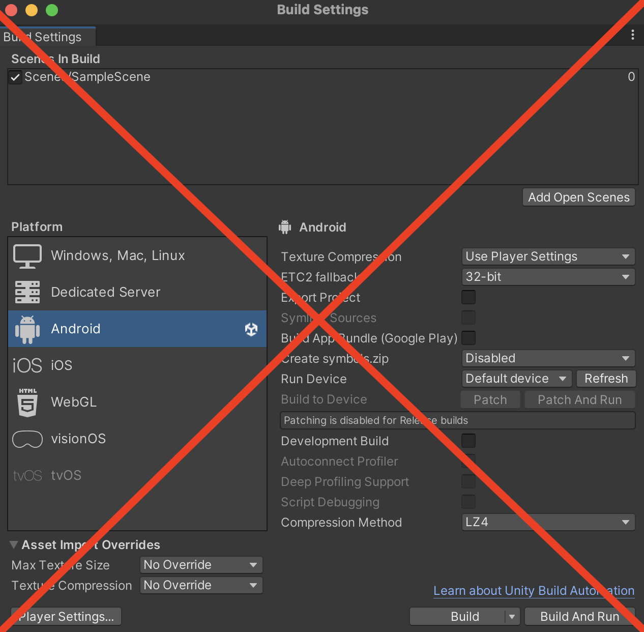 Build Settings