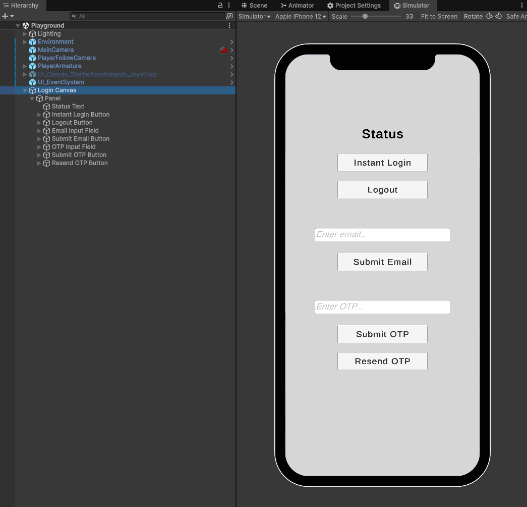 Login UI