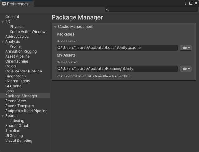 Package Cache