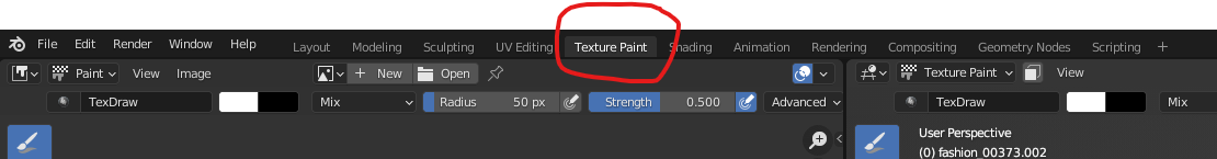 Texture Paint